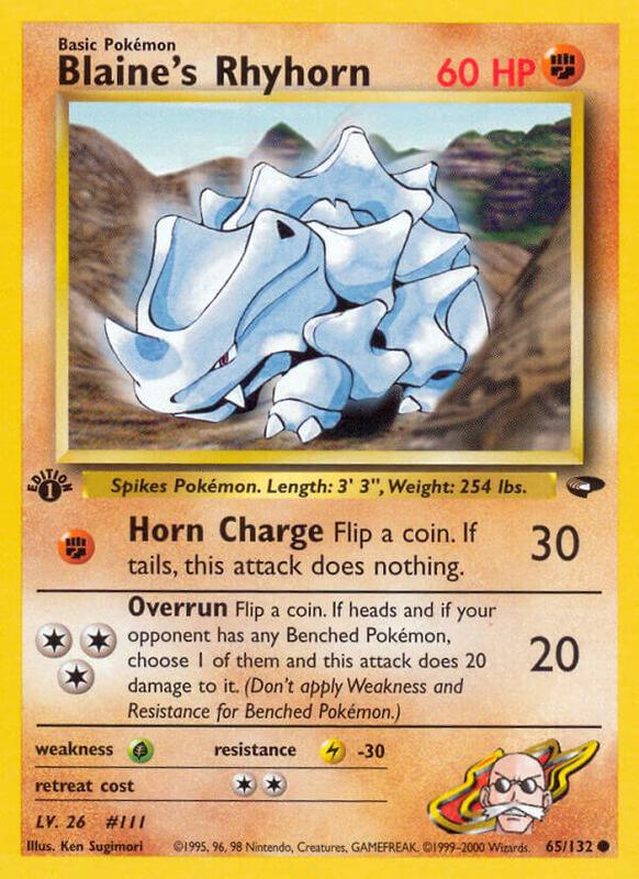 Blaine's Rhyhorn 065/132 - Gym Challenge