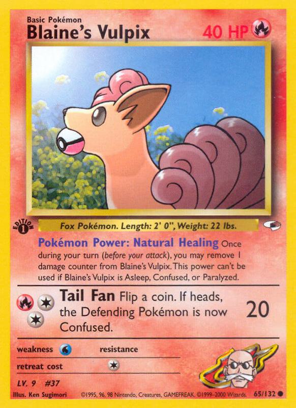 Blaine's Vulpix 065/132 - Gym Heroes