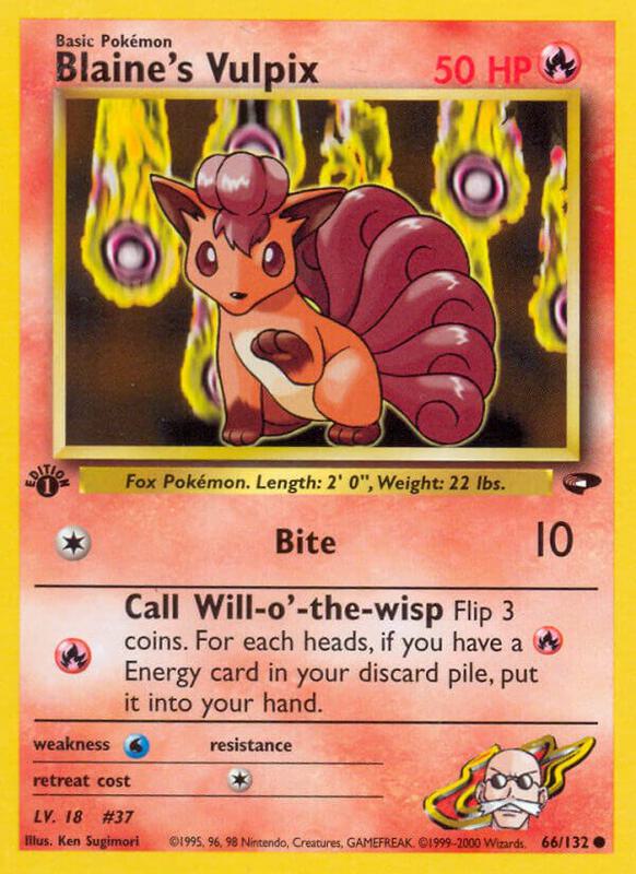 Blaine's Vulpix 066/132 - Gym Challenge