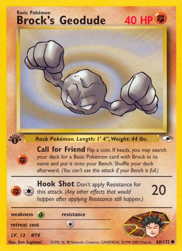 Brock's Geodude 066/132 - Gym Heroes