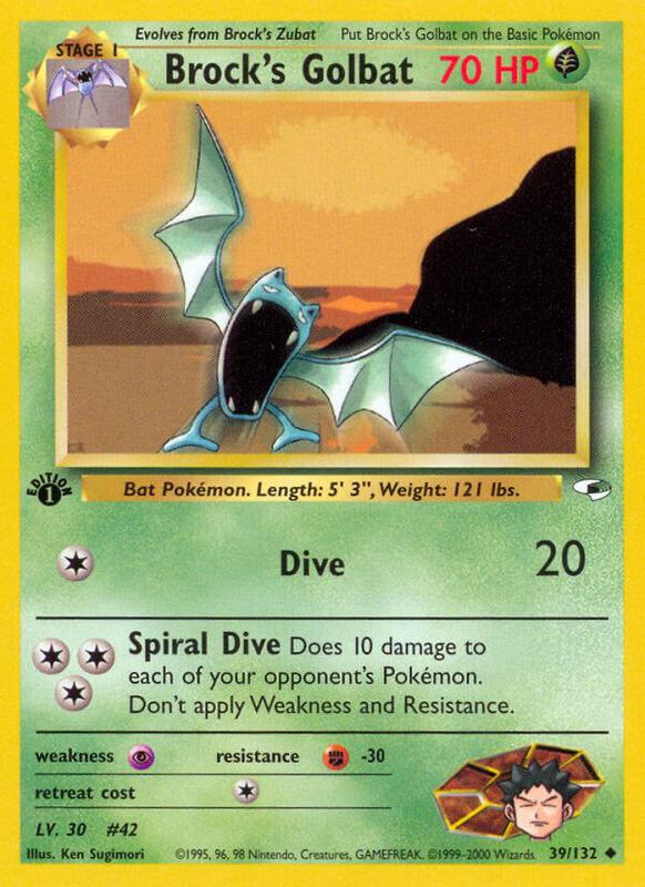 Brock's Golbat 039/132 - Gym Heroes