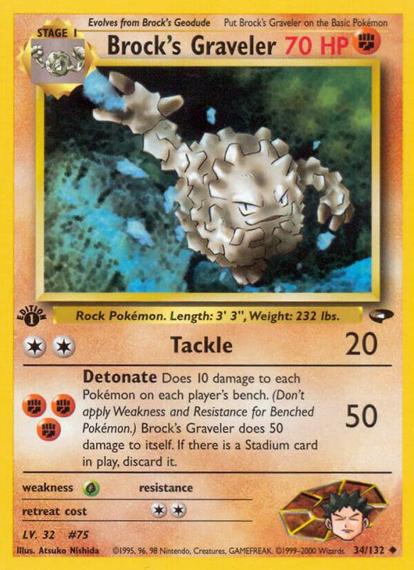 Brock's Graveler 034/132 - Gym Challenge