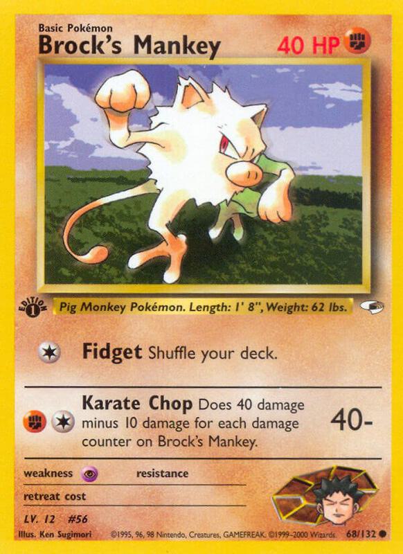 Brock's Mankey 068/132 - Gym Heroes