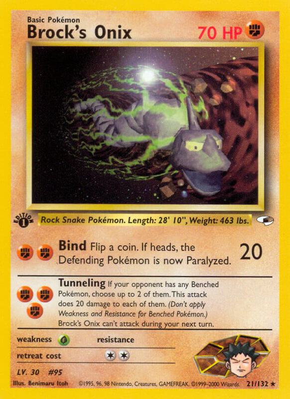 Brock's Onix 021/132 - Gym Heroes