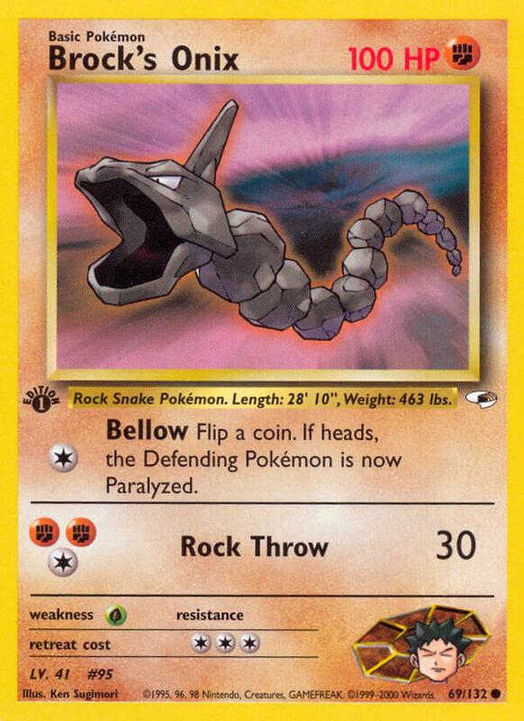 Brock's Onix 069/132 - Gym Heroes