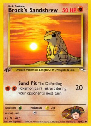 Brock's Sandshrew 072/132 - Gym Heroes
