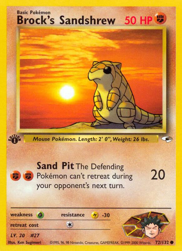 Brock's Sandshrew 072/132 - Gym Heroes