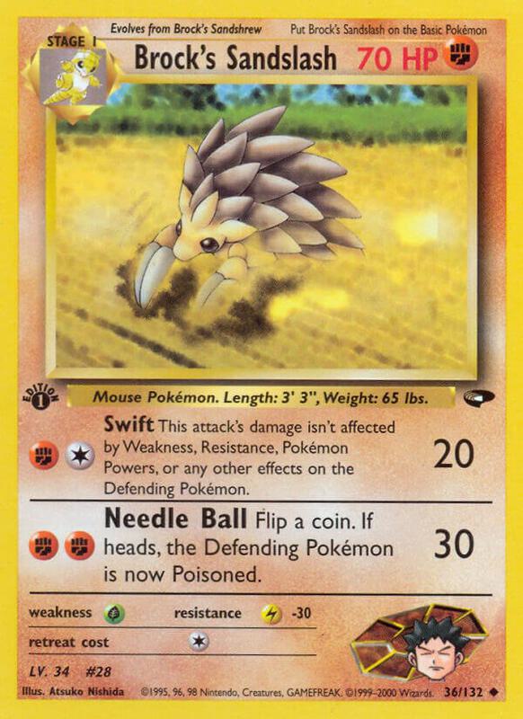 Brock's Sandslash 036/132 - Gym Challenge
