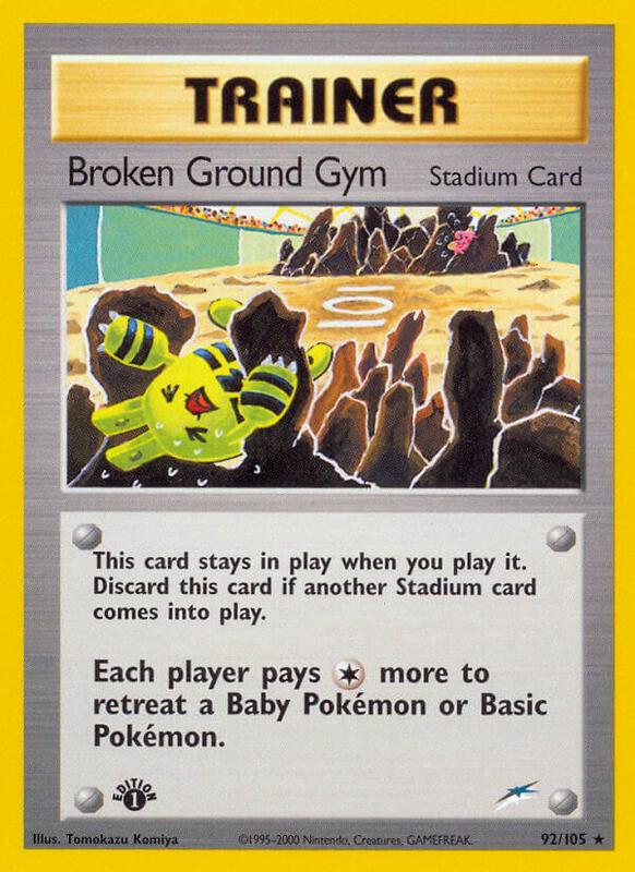 Broken Ground Gym 092/105 - Neo Destiny