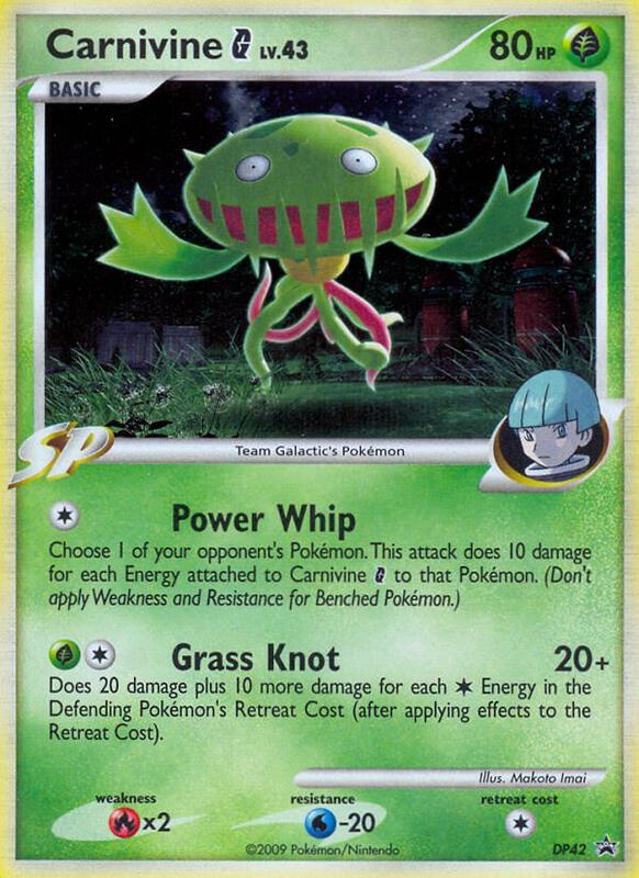 Karta Pokemon Carnivine G - DP42 - Diamond and Pearl Promos DP42