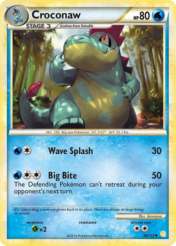 Croconaw 38/123 - HeartGold & SoulSilver