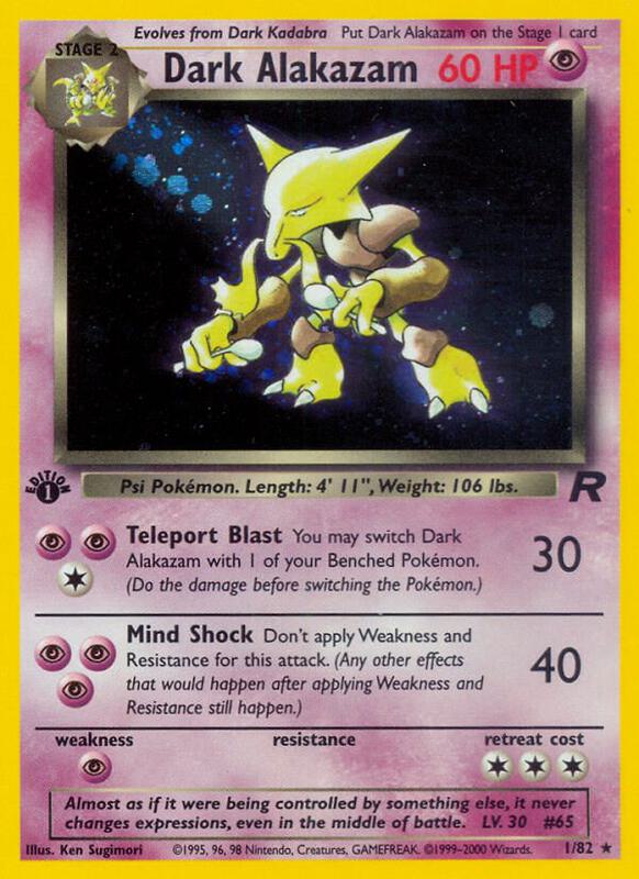 Dark Alakazam 01/82 - Team Rocket