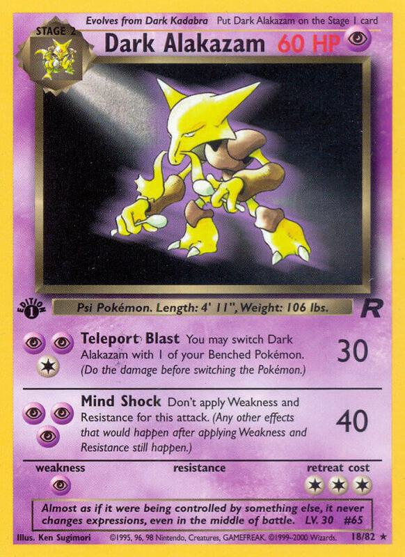 Dark Alakazam 18/82 - Team Rocket