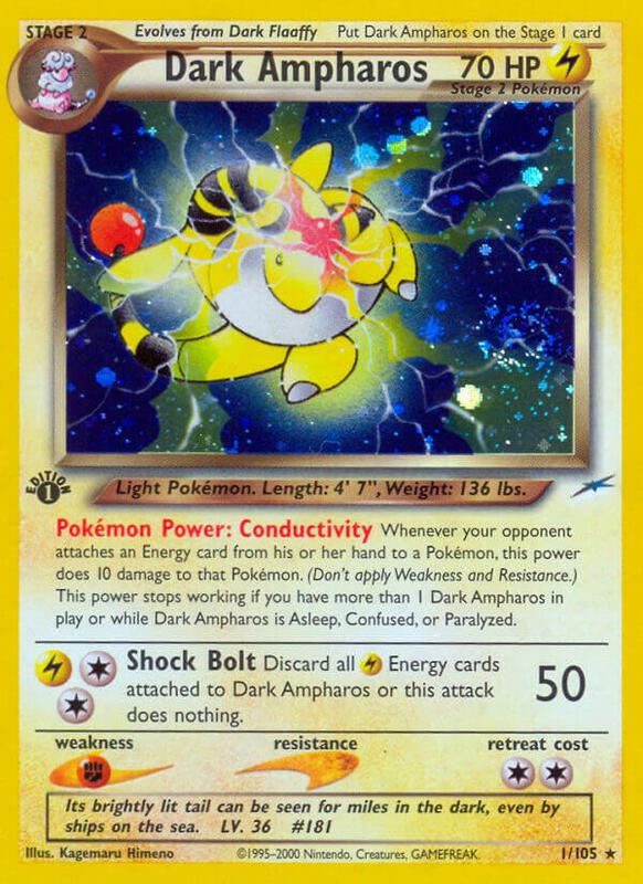 Dark Ampharos 001/105 - Neo Destiny