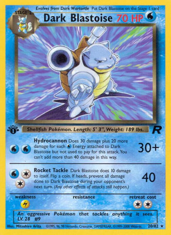 Dark Blastoise 20/82 - Team Rocket