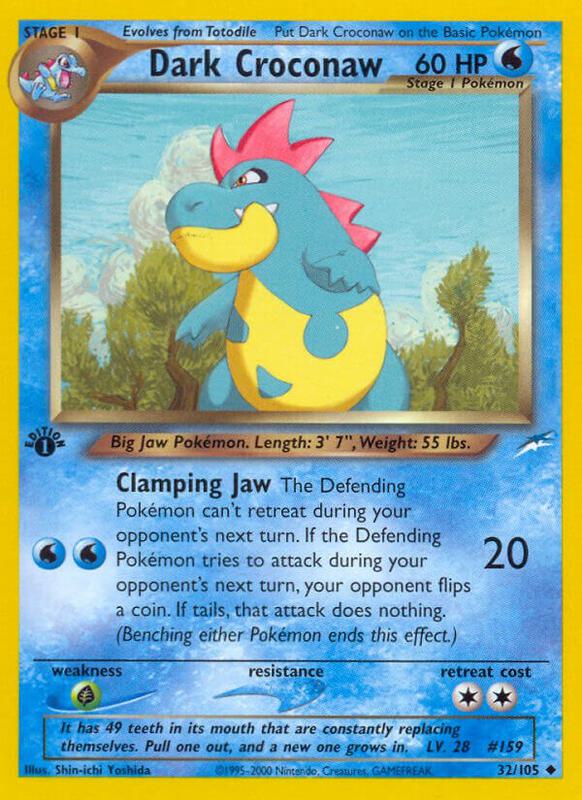 Dark Croconaw 032/105 - Neo Destiny