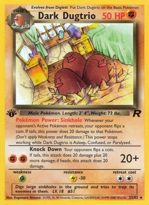 Dark Dugtrio 23/82 - Team Rocket