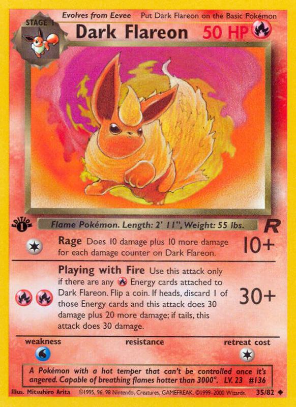 Dark Flareon 35/82 - Team Rocket