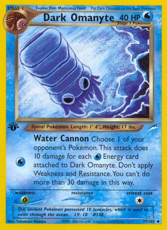 Dark Omanyte 037/105 - Neo Destiny