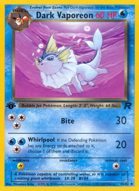 Dark Vaporeon 45/82 - Team Rocket