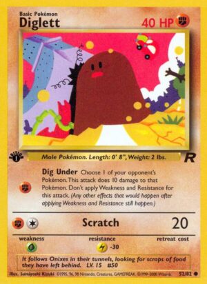 Diglett 52/82 - Team Rocket