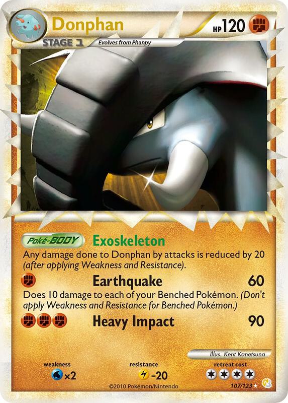 Donphan 107/123 - HeartGold & SoulSilver