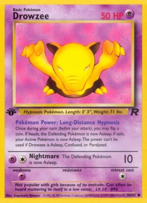 Drowzee 54/82 - Team Rocket