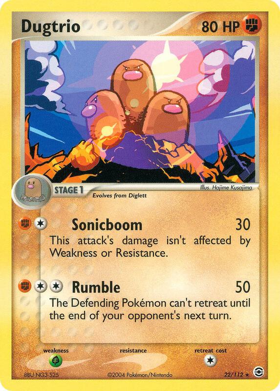 Brock's Dugtrio 22/112 - Gym Challenge