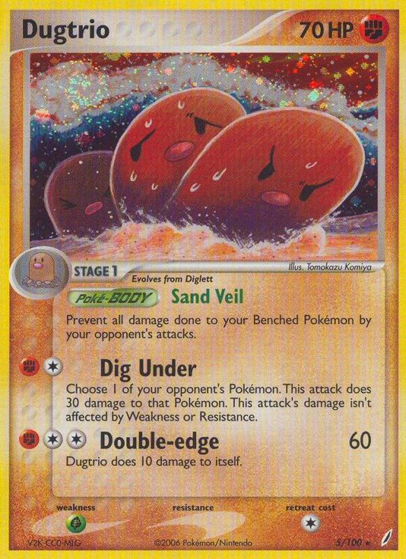 Dugtrio 5/100 - Crystal Guardians