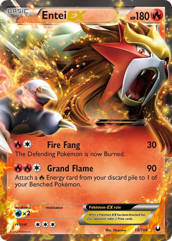 Entei-EX 13/108 - Dark Explorers