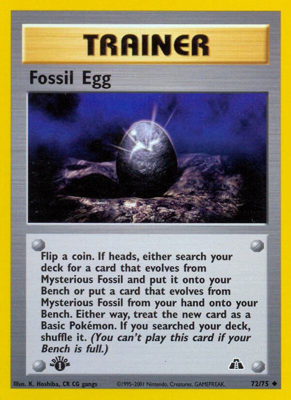 Fossil Egg 72/75 - Neo Discovery