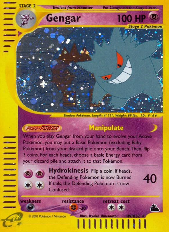 Karta Pokemon Gengar (H9) - Skyridge H09/H32