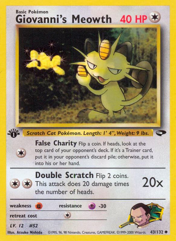 Giovanni's Meowth 043/132 - Gym Challenge