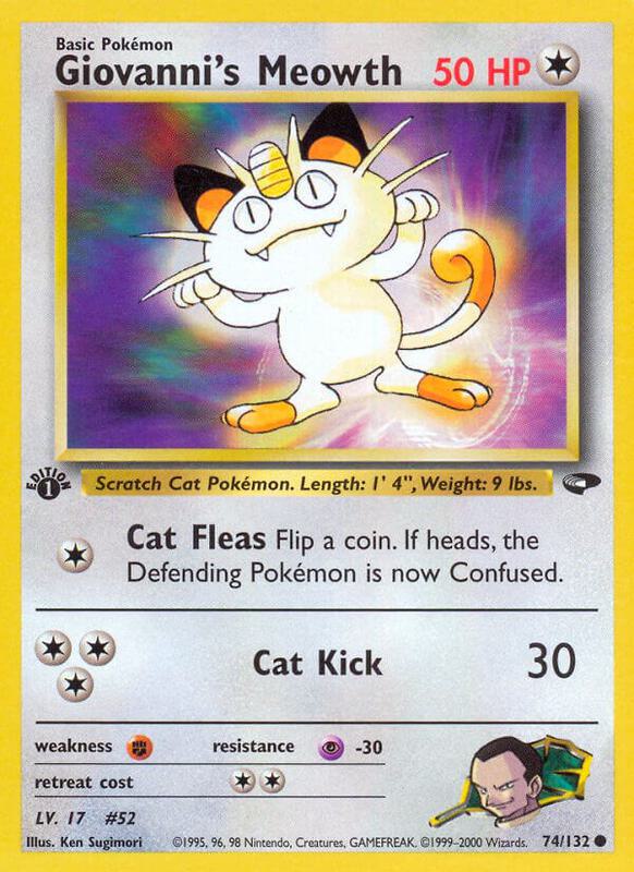 Giovanni's Meowth 074/132 - Gym Challenge