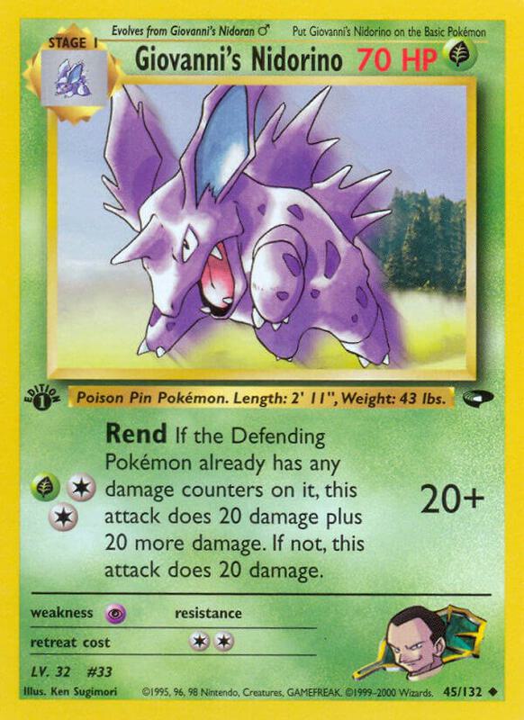 Giovanni's Nidorino 045/132 - Gym Challenge