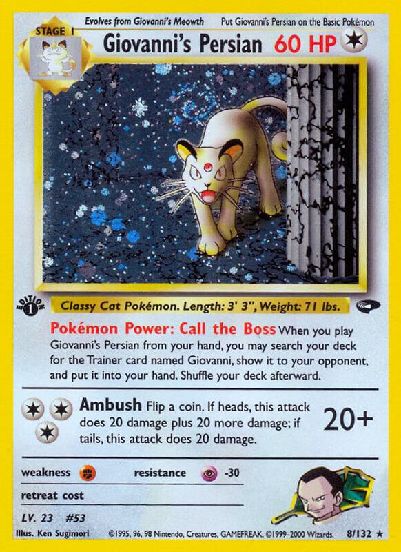 Giovanni's Persian 008/132 - Gym Challenge
