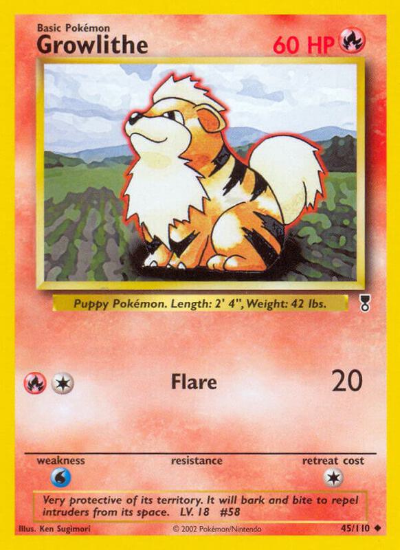 Growlithe 045/110 - Legendary Collection