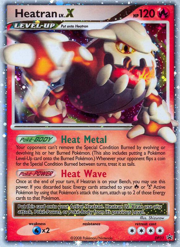 Karta Pokemon Heatran LV.X - DP31 - Diamond and Pearl Promos DP31