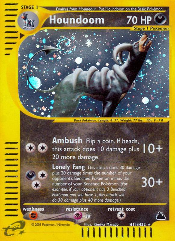 Karta Pokemon Houndoom (H11) - Skyridge H11/H32
