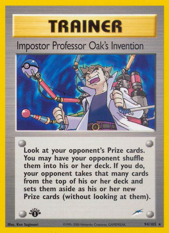 Impostor Professor Oak's Invention 094/105 - Neo Destiny