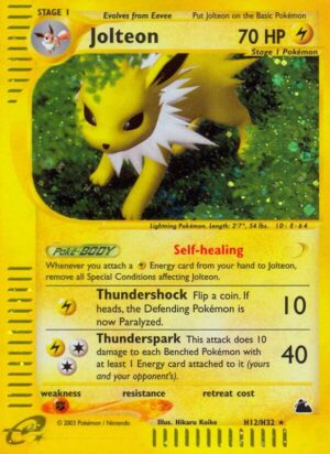 Karta Pokemon Jolteon (H12) - Skyridge H12/H32