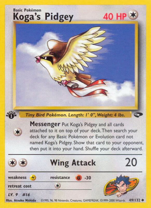 Koga's Pidgey 049/132 - Gym Challenge