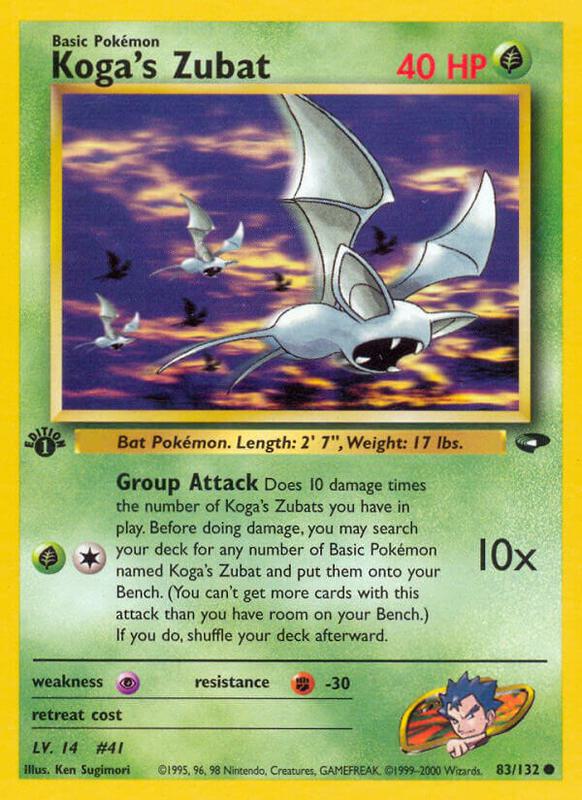 Koga's Zubat 083/132 - Gym Challenge