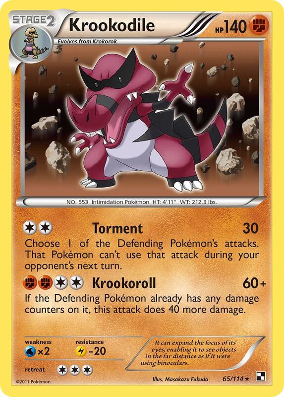 Krookodile 65/114 - Black & White