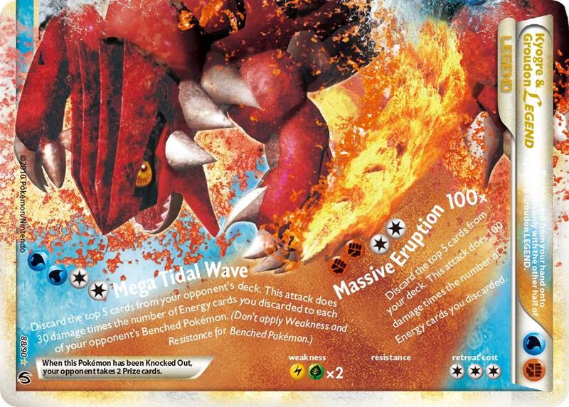 Kyogre & Groudon LEGEND 88/90 - HS—Undaunted