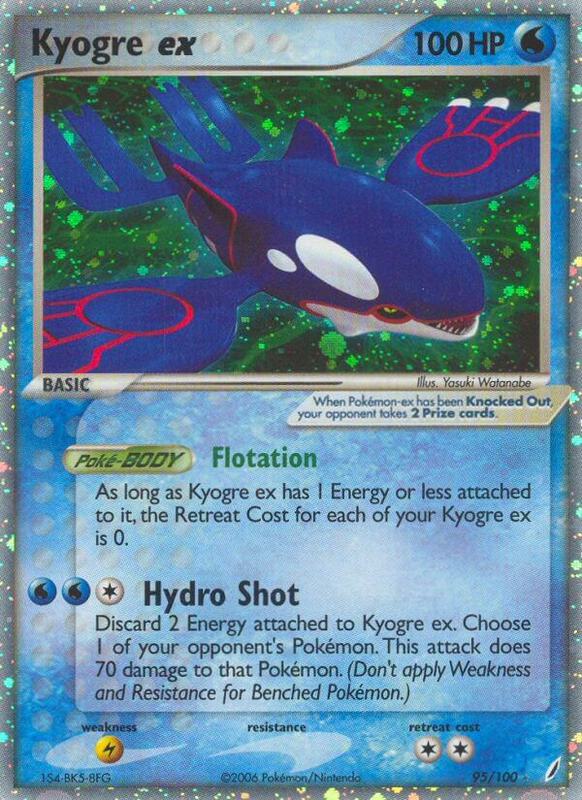 Kyogre ex 95/100 - Crystal Guardians