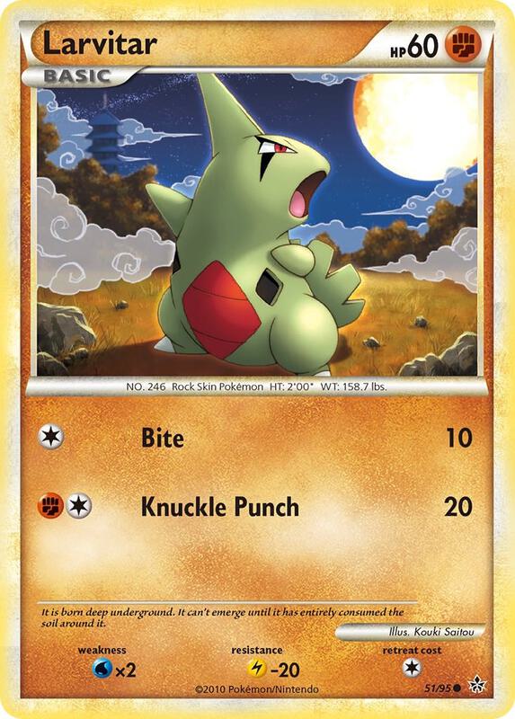Larvitar 51/95 - HS—Unleashed