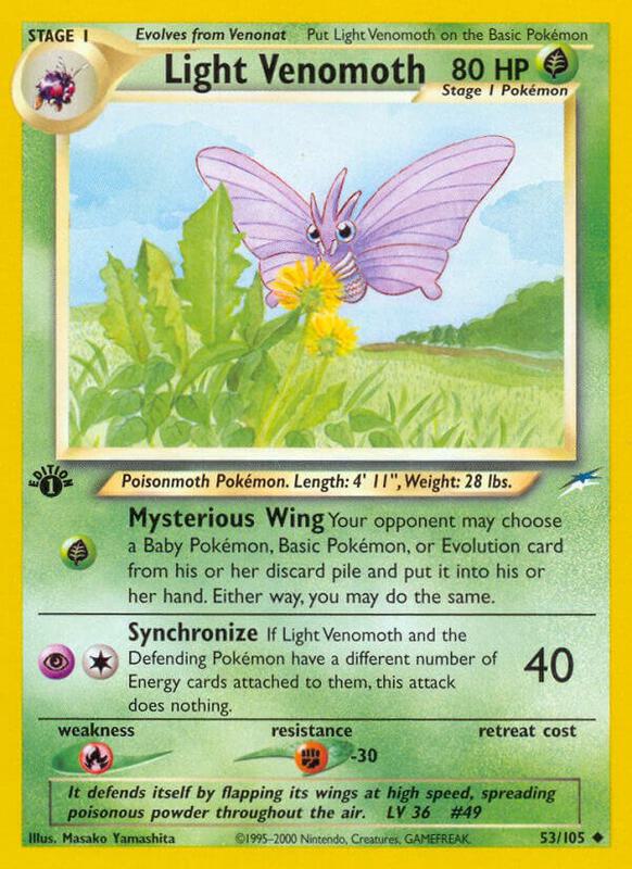 Light Venomoth 053/105 - Neo Destiny