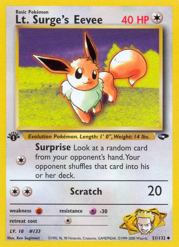 Lt. Surge's Eevee 051/132 - Gym Challenge