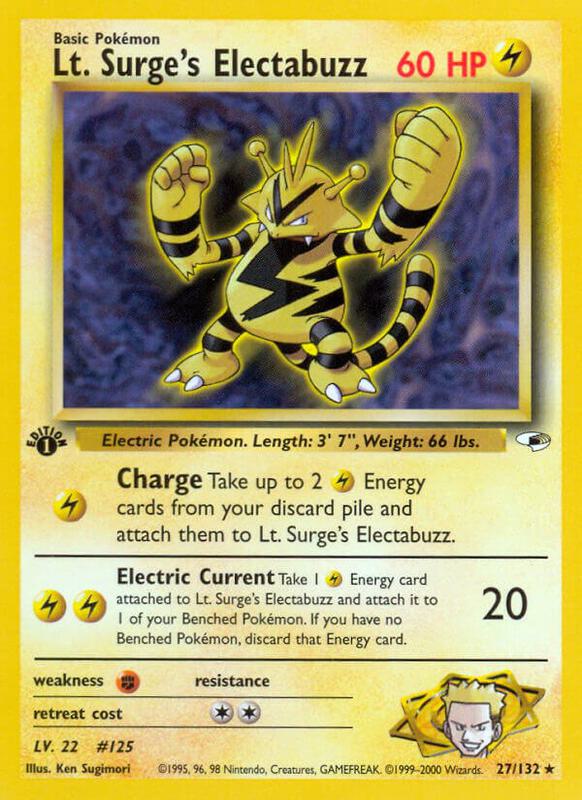 Lt. Surge's Electabuzz 027/132 - Gym Heroes